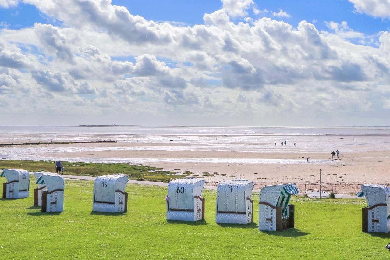 Apartment N14 Direkt Am Nordseedeich Mit Blick Auf Den See Nordstrand Extérieur photo